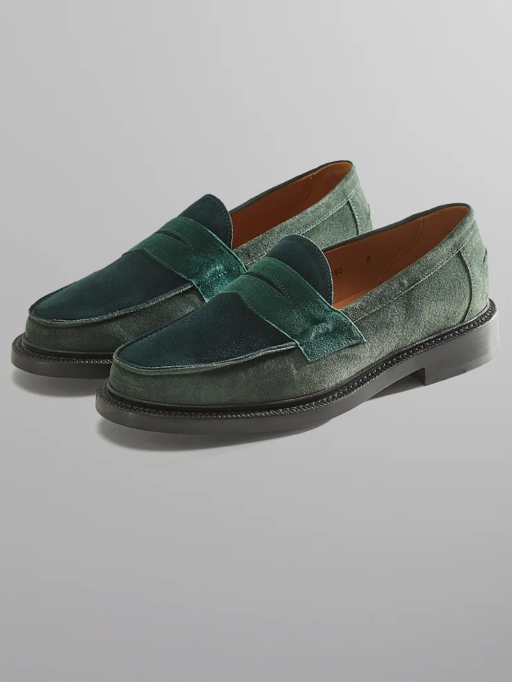 Kith for Blackstock & Weber The Ellis Penny Loafer Green Size 9 - Picture 5 of 6